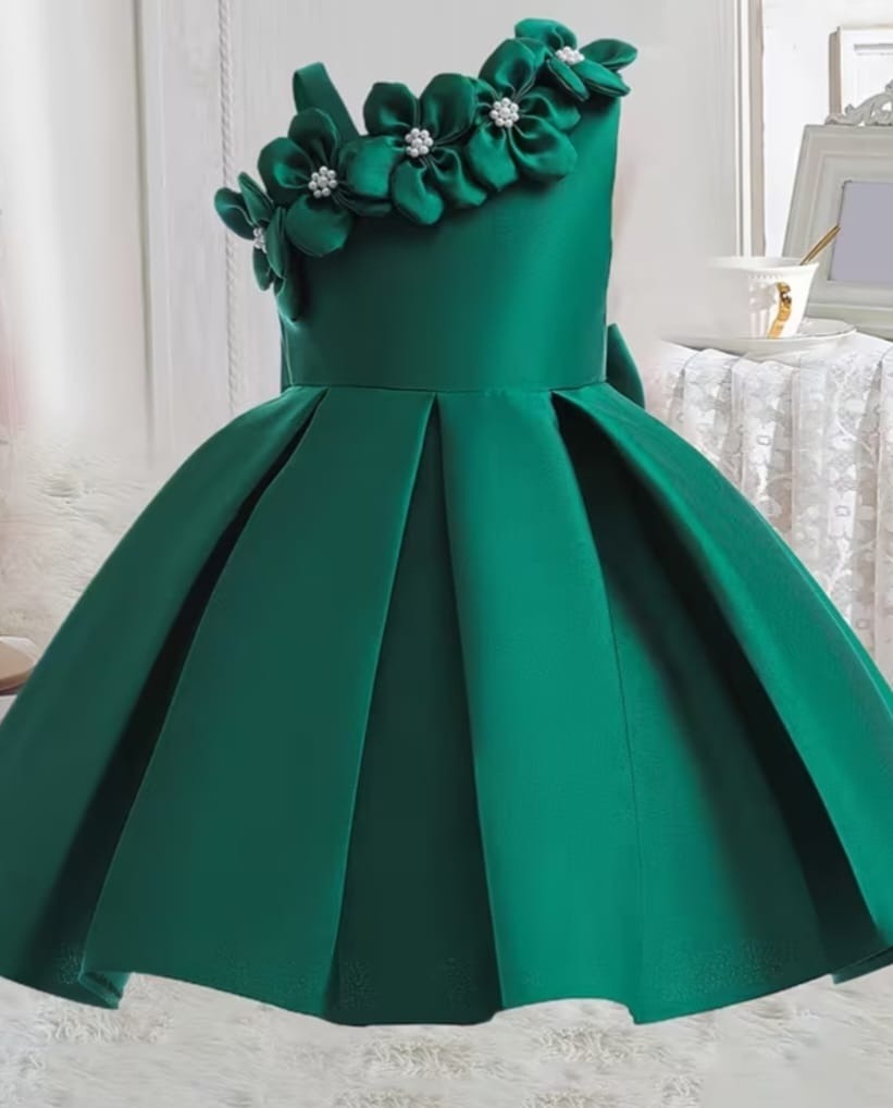Flower Girl robot green dress